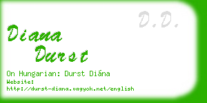 diana durst business card